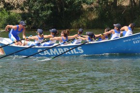 Sis podis per als Vogadors Vent d'Estrop a la tercera regata de la Lliga Catalana de Llagut disputada a Sant Pere Pescador