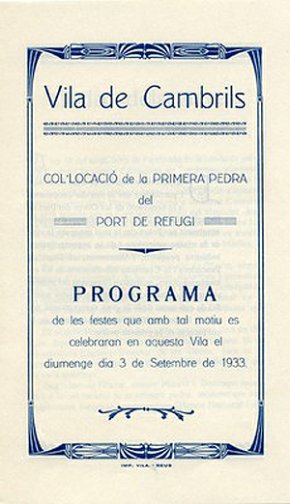 LArxiu Municipal dedica el seu document del mes al 80è aniversari de l'inici de les obres del port 