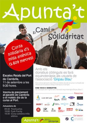 El cambrilenc Roger Solà impulsa una carrera solidària per recaptar fons per a l'Esplai El Gripau Blau