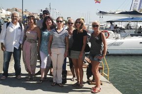 Un grup de periodistes de Rússia i Ucraïna visiten Cambrils de la mà de l'Estació Nàutica Costa Daurada