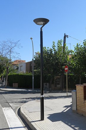 LAjuntament substitueix una trentena de fanals de la zona del Regueral com a mesura destalvi energètic