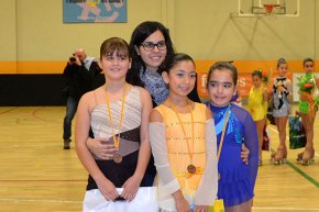 Maria Rius, Carla Herrera i Núria Cardona participen a la Copa Catalana d'iniciació de patinatge artístic