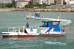 FA 10 ANYS: El conseller de Medi Ambient, Francesc Baltasar, presenta a Cambrils la campanya d'aigües costaneres 