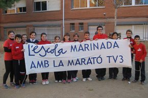 Lescola Marinada recapta 830 euros per La Marató de TV3