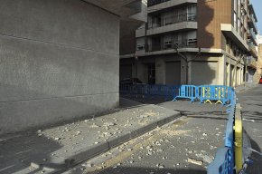 Incidències al municipi per les fortes ratxes de vent de prop de 100 km/h