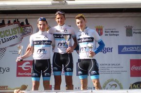 Edgar Curto puja al podi en la primera prova de ciclisme de carretera de la comunitat d'Aragó