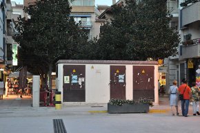 Imminent soterrament del transformador elèctric de la plaça del Pòsit