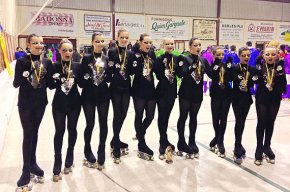 Tercera posició de les patinadores del CP Cambrils en el III Trofeu Grups de Xou del Pla de Santa Maria