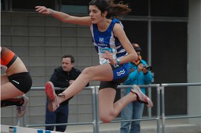 Núria Caballero del Club Atletisme Cambrils, bronze en la prova del pentatló infantil al Campionat territorial de combinades