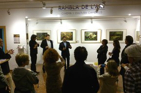 La Rambla de l'Art acull l'exposició de fotomuntatges "Mitos y fotomitos" de l'artista nord-americà Michel Koven
