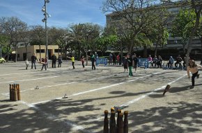 Es disputa la darrera tirada del campionat escolar de bitlles catalanes