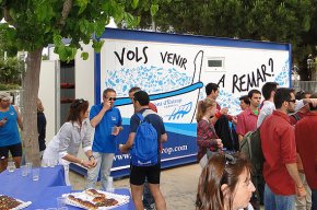 Vent d'Estrop inaugura una nova instal·lació al port per guardar els rems de les embarcacions
