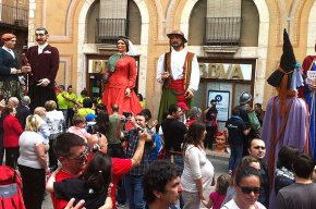 Tota l'Endenga, una de les colles convidades a la XIX Trobada Gegantera de Montblanc