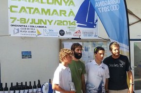 Els regatistes cambrilencs Rupert Harvengt i Pep Nogués, subcampions de Catalunya de catamarans