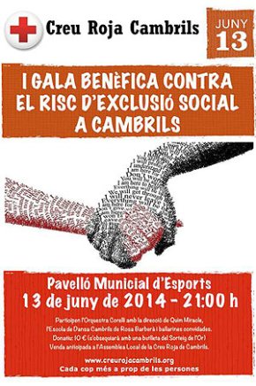La Creu Roja de Cambrils celebrarà, aquest divendres, la I Gala Benèfica contra el risc d'exclusió social
