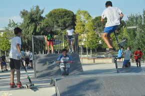 Segona competició juvenil de patinets Scooter al parc del Pinaret
