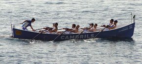 L'equip veterà masculí dels Vogadors Vent d'estrop aconsegueix la victòria a la tercera regata de la Lliga Catalana