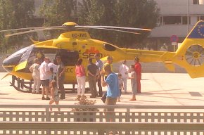 La plaça de l'Ajuntament serà un nou punt d'aterratge dels helicòpters del SEM en casos d'emergència