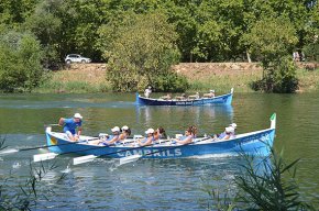 L'equip veterà masculí dels Vent d'estrop guanya la cinquena regata de la Lliga Catalana de Llagut