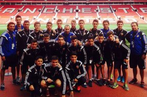 El futbolista cambrilenc Nacho Pajuelo, jugador del cadet A del València CF, finalista de la 'Premier Cup' amb el seu equip
