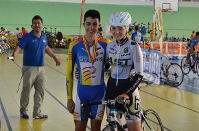 El ciclista Alejandro Sánchez, campió d'Espanya d'escratx cadet i campió de Catalunya de fons