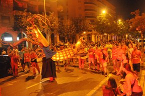 La galera de Foc i el Caminet, protagonistes de la festa nocturna
