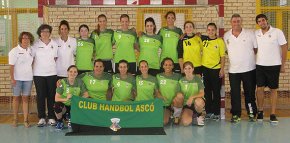 Lequip sènior femení del Club Handbol Ascó 2014-2015 es posa en marxa amb quatre cambrilenques a les seves files