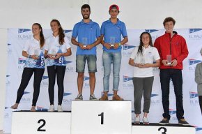 Carla i Marta Munté del Club Nàutic Cambrils, segones de la classe 29er al Trofeu Cornudella El Balís