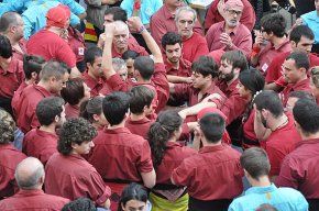 Els Xiquets de Cambrils participen a la diada castellera de l'Aleixar