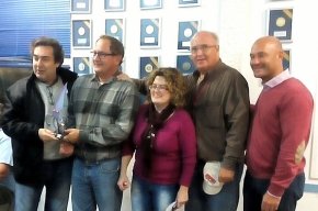 Lembarcació Chiito de Francisco Curt, guanyadora del Concurs del Calamar del CN Cambrils