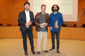 Miquel Bonet, guanyador del 5è Premi de Narrativa Marítima i Jesús Movellán, guanyador de la 1a Biennal d'Art Contemporani Gastronòmic
