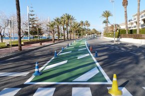 S'amplia en 500 metres les obres de millora de la seguretat viària de l'avinguda de la Diputació