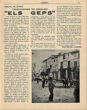 LArxiu Municipal dedica el Document del Mes a un ban de Carnaval de la societat La Cadira de 1928