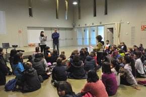 Alumnat de l'escola l'Arrabassada de Tarragona visiten l'escola La Bòbila per dissenyar com els agradaria que fos la seva nova escola