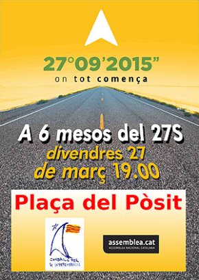 L'ANC Cambrils organitzarà, demà, un acte per recordar que falten sis mesos per a les eleccions del 27-S