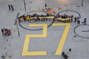 L'ANC Cambrils marca el compte enrere del 27S amb una concentració que es repetirà cada mes