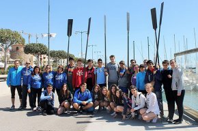 Una seixantena dalumnes de lIES Mar de la Frau participen als "Tastets de Rem" dels Vent d'Estrop Vogadors