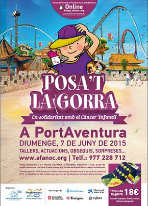 Posa't la gorra!, aquest diumenge a PortAventura, en solidaritat amb els nens amb càncer