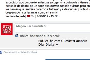 Els comentaris a les notícies de revistacambrils.cat, a partir d'avui, s'han de fer a través del Facebook
