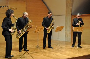 Concert de saxòfons a la Cripta amb el Miquel Bofill Sax Quartet