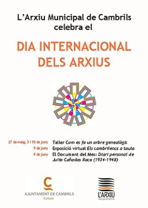 LArxiu Municipal celebra el Dia Internacional dels Arxius enguany dedicat als arxius personals i familiars