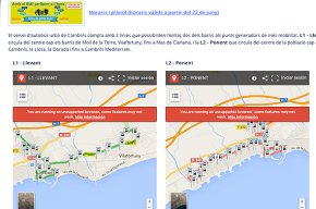 L'horari d'estiu del bus urbà de Cambrils entra en funcionament