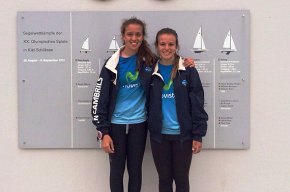 Carla i Marta Munté del CN Cambrils, campiones fèmines de la Setmana Olímpica de Kiel en 29er