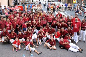 Els Xiquets de Cambrils actuen al barri del Carme de Tarragona