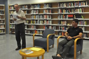 L'escriptor Ramon Gasch comparteix detalls de la seva novel·la La venjança dels almogàvers a la Biblioteca 