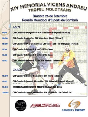 El Club Handbol Cambrils presentarà, demà, els seus equips per a la temporada 2015-2016