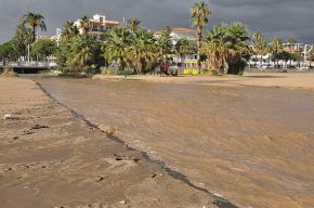 Forta rierada al barranc del Regueral