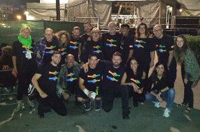 Els Cop de Cap actuen en un espectacle de la Fura dels Baus a Barcelona