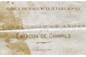LArxiu dedica el Document del Mes al plànol de 1918 duna conducció daigua cap a lestació 