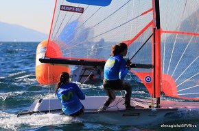 Les germanes Munté del CN Cambrils, primeres classificades femenines en la darrera prova de l'Eurocup de 29er